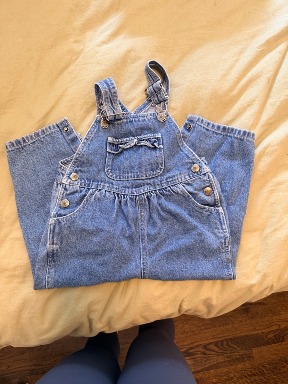 Arizona Jean Company Light Blue Denim Overalls for Kids